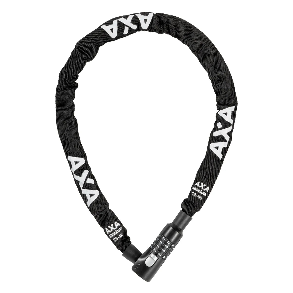 Bloqueo de cadena con combinación de números Absoluto C5-90 90 cm Negro