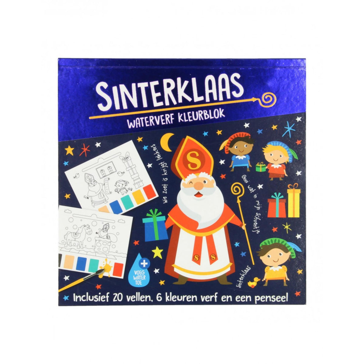 Bloque de color de acuarela sinterklaas