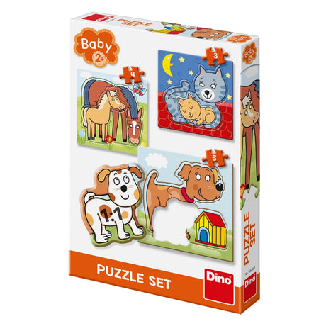 Dinotoys dino puzzle – bebé: animales en la granja – 3 a 5 piezas