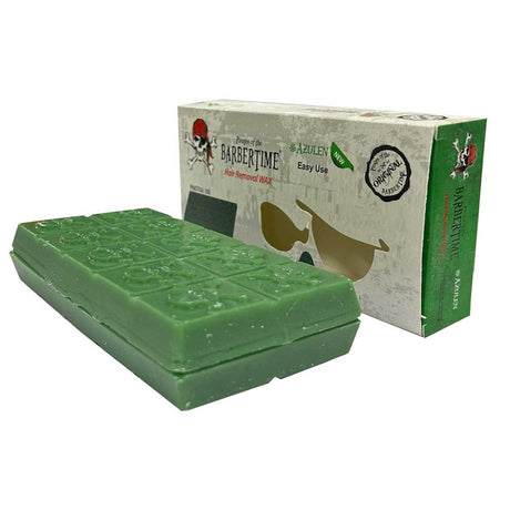Barbertime cera depilatoria azulen 500gr.