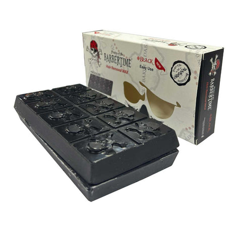 Cera depilatoria Barbertime negra 500gr.