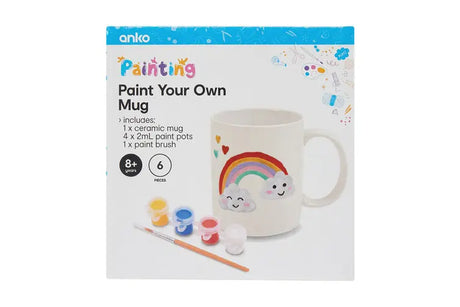 Colorea tu propia taza para demostrar lo creativo que eres.