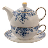 Té Clayre Eef para una flor azul.