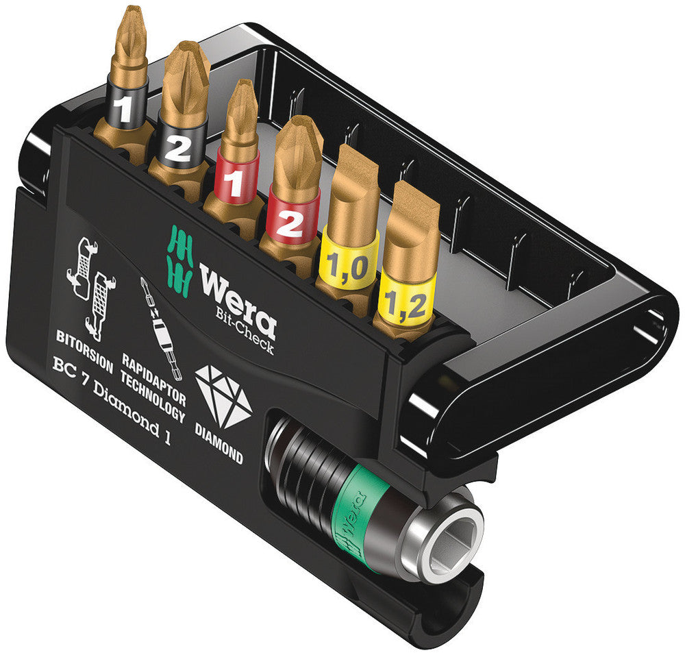 Wera bit-check 7 diamante 1, 7 piezas - 1 pieza(s) - 05057416001