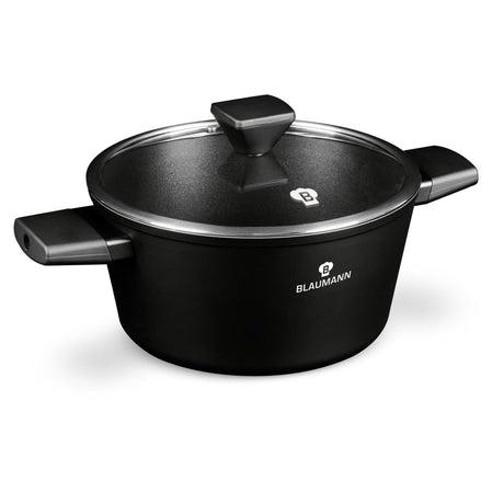 Cacerola colección Blaumann negro plata con tapa ø24cm