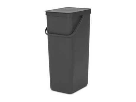 Brabantia sort go papelera 40l gris