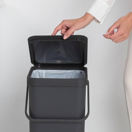 Brabantia sort go papelera 40l gris
