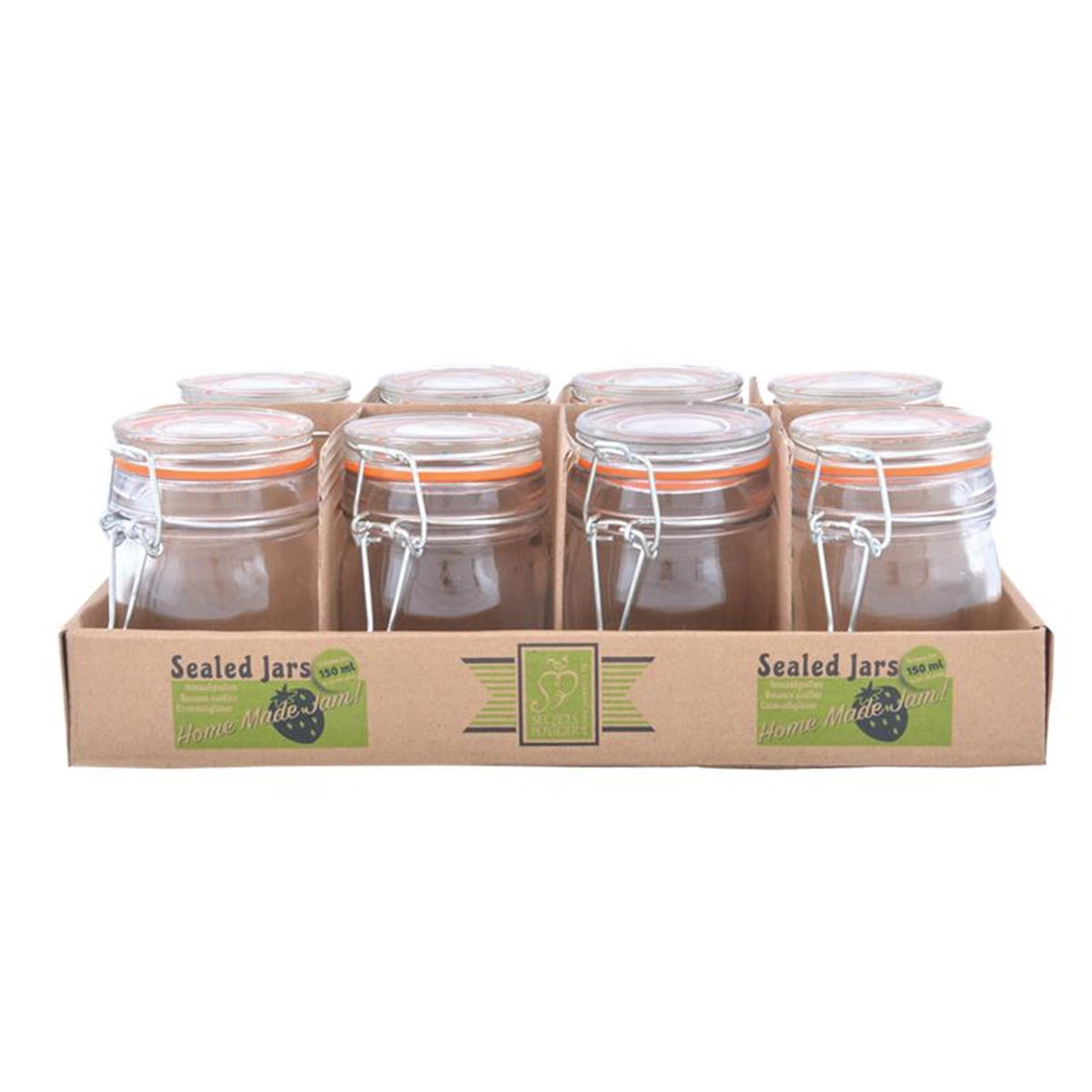 Esschert design bandeja para tarros de conservas, juego de 8 piezas