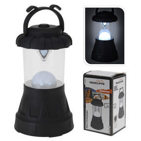 Lámpara de camping Redcliffs negra con 11 LED