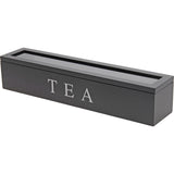 Caja de té madera 6 compartimentos