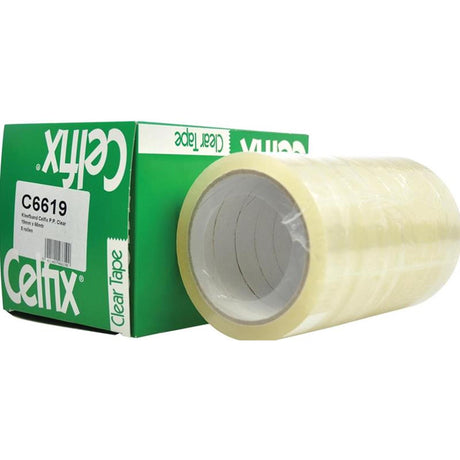 Cinta adhesiva celfix 19mmx66m ecol caja de 8 rollos