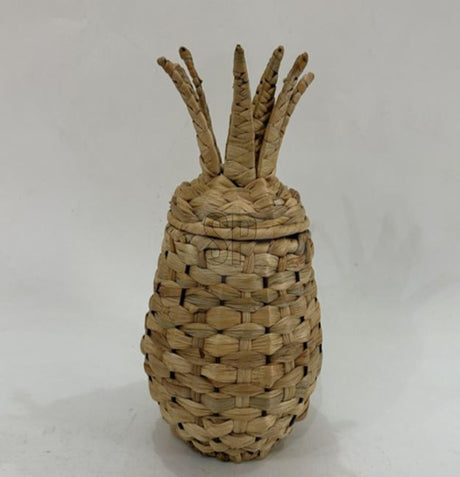 Cosydecor cesta piña mimbre 22x20x35cm