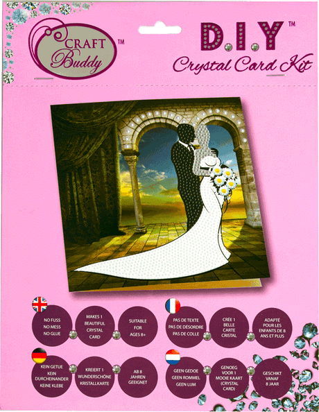 Cuadro de diamantes Brand unit - tarjeta con pareja nupcial