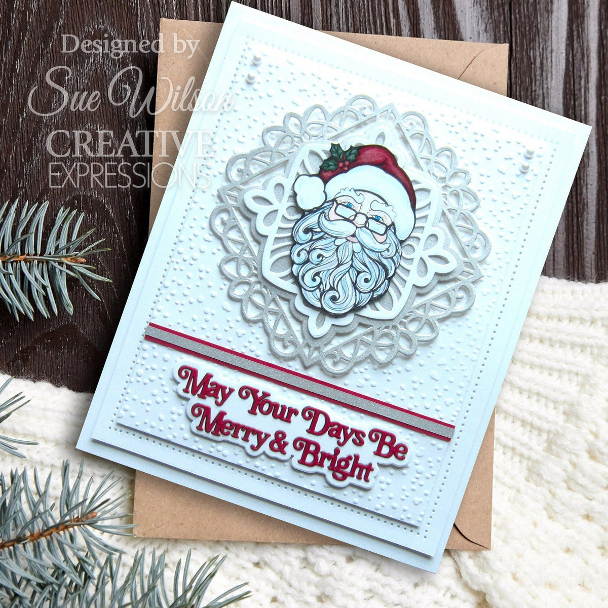 Expresiones creativas • juego de sellos transparentes santa