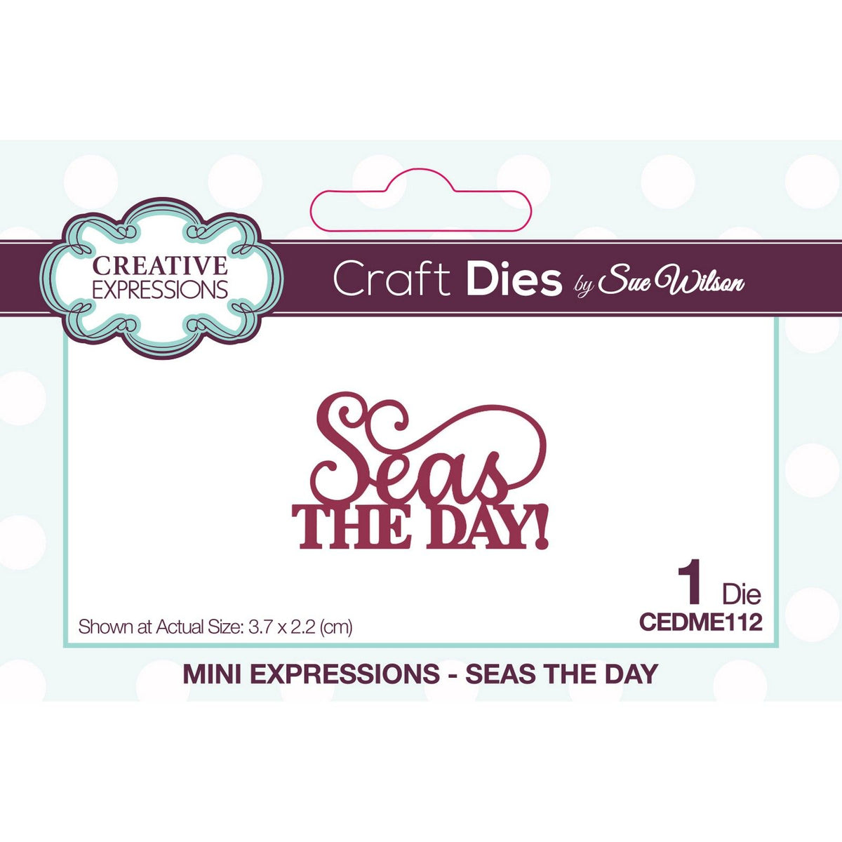 Expresiones creativas • plantilla de corte de mini expresiones seas the day