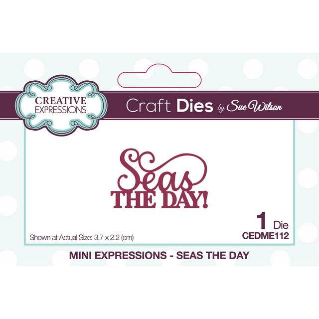 Expresiones creativas • plantilla de corte de mini expresiones seas the day