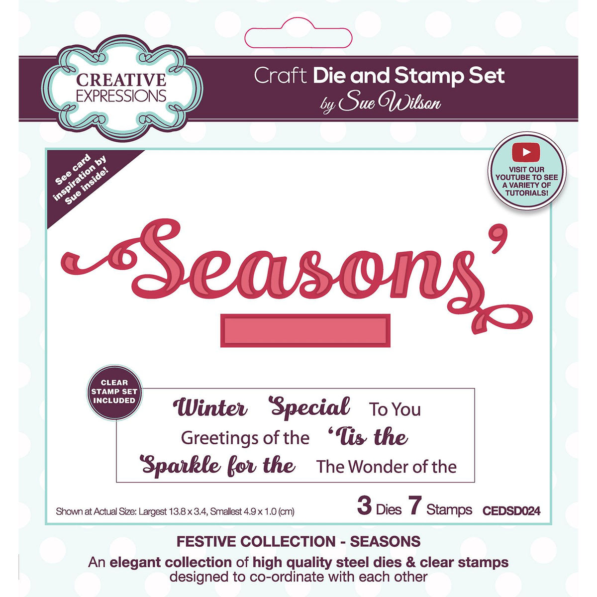 Expresiones creativas • juego de troqueles de corte sue wilson seasons