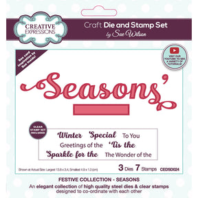 Expresiones creativas • juego de troqueles de corte sue wilson seasons