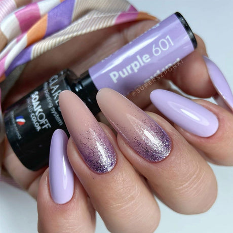Claresa Esmalte en gel UV LED 5ml Full Glitter 6 Púrpura