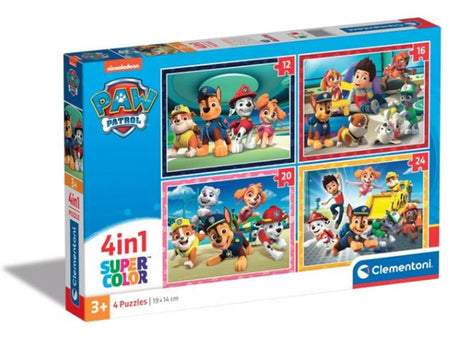 Clementoni rompecabezas patrulla canina, 4en1