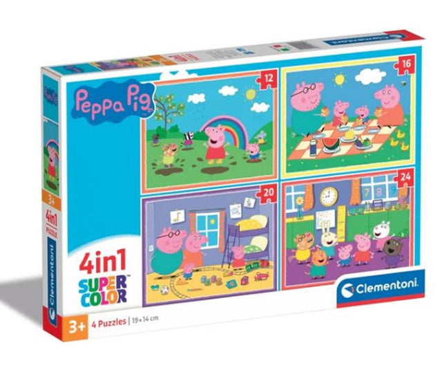 Clementoni rompecabezas peppa pig 4 en 1