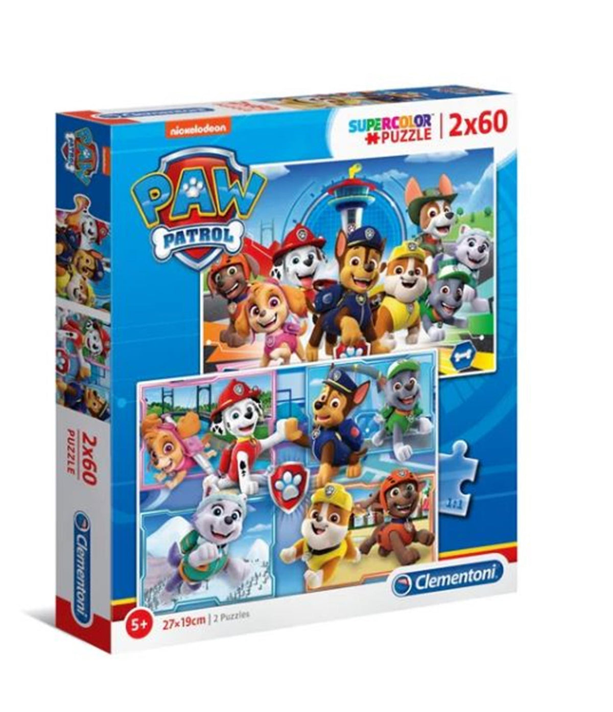 Clementoni puzzle 2x60pzs patrulla canina