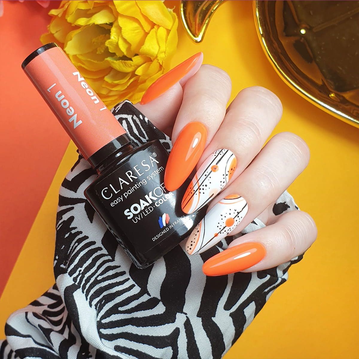 Claresa Esmalte Gel UV LED 5ml Neón 1