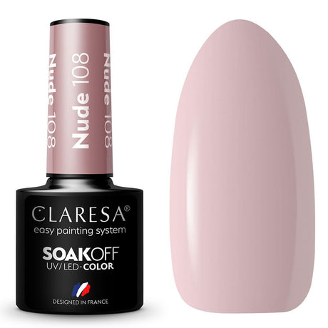 Claresa Esmalte Gel UV LED 5ml Desnudo 108