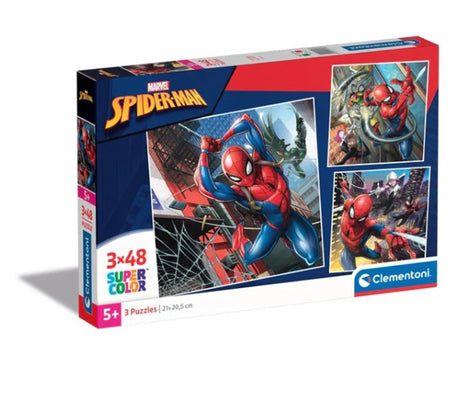 Clementoni puzzle 3x48pzs cuadrado spiderman marvel