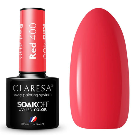 Claresa Esmalte en gel UV LED 5ml Rojo 400 Rainbow Explosion