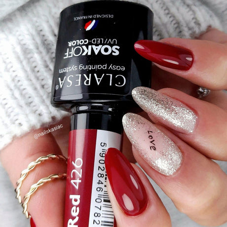 Claresa esmalte gel uv led 5ml rojo 426 bayas completas