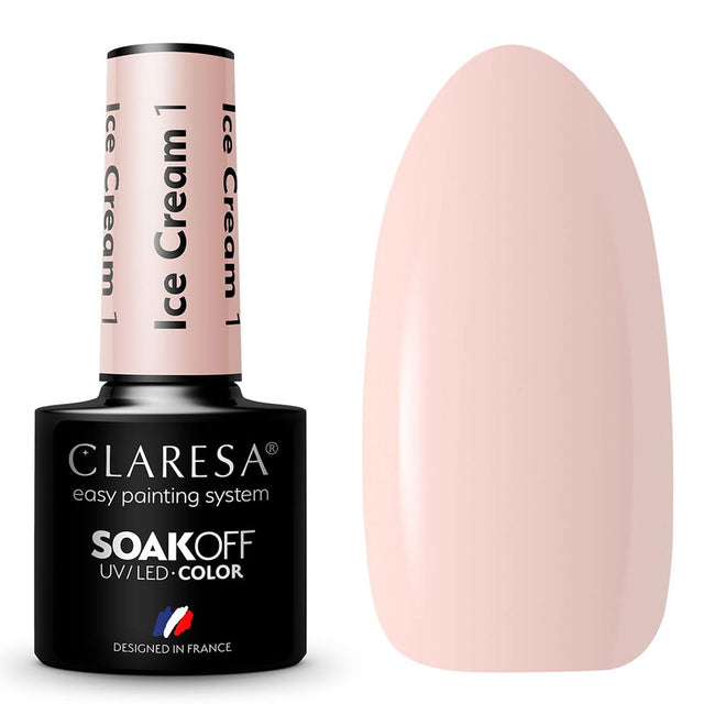 Claresa Esmalte Gel UV LED 5ml Helado 1