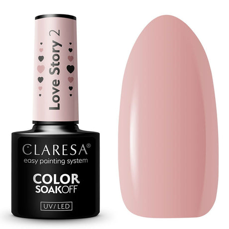 Claresa esmalte gel uv led 5ml historia de amor 2