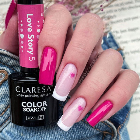 Claresa esmalte gel uv led 5ml historia de amor 5