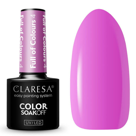 Claresa Esmalte Gel UV LED 5ml Lleno de Colores 4