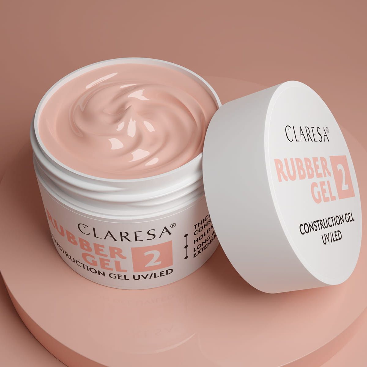 Claresa goma gel 2 rosa suave 45gr.