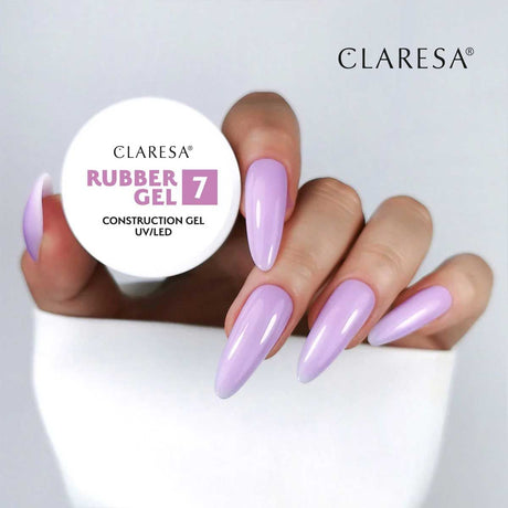 Claresa goma gel 7 lila suave 90gr.