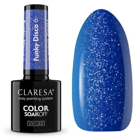 Claresa Esmalte en gel UV LED 5ml Funky Disco 6 Blue Beat