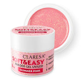 Claresa queratina gel constructor suave y fácil rosa brillante 90gr.