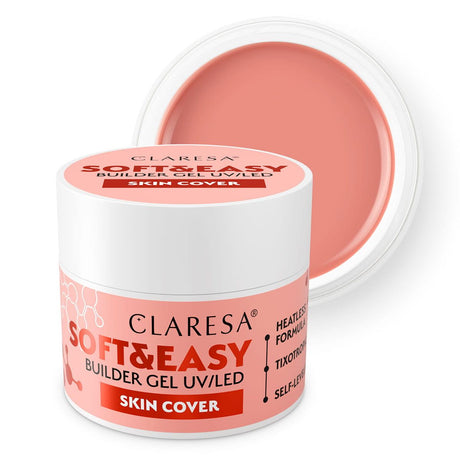 Claresa queratina suave gel constructor fácil cubre piel 45gr.