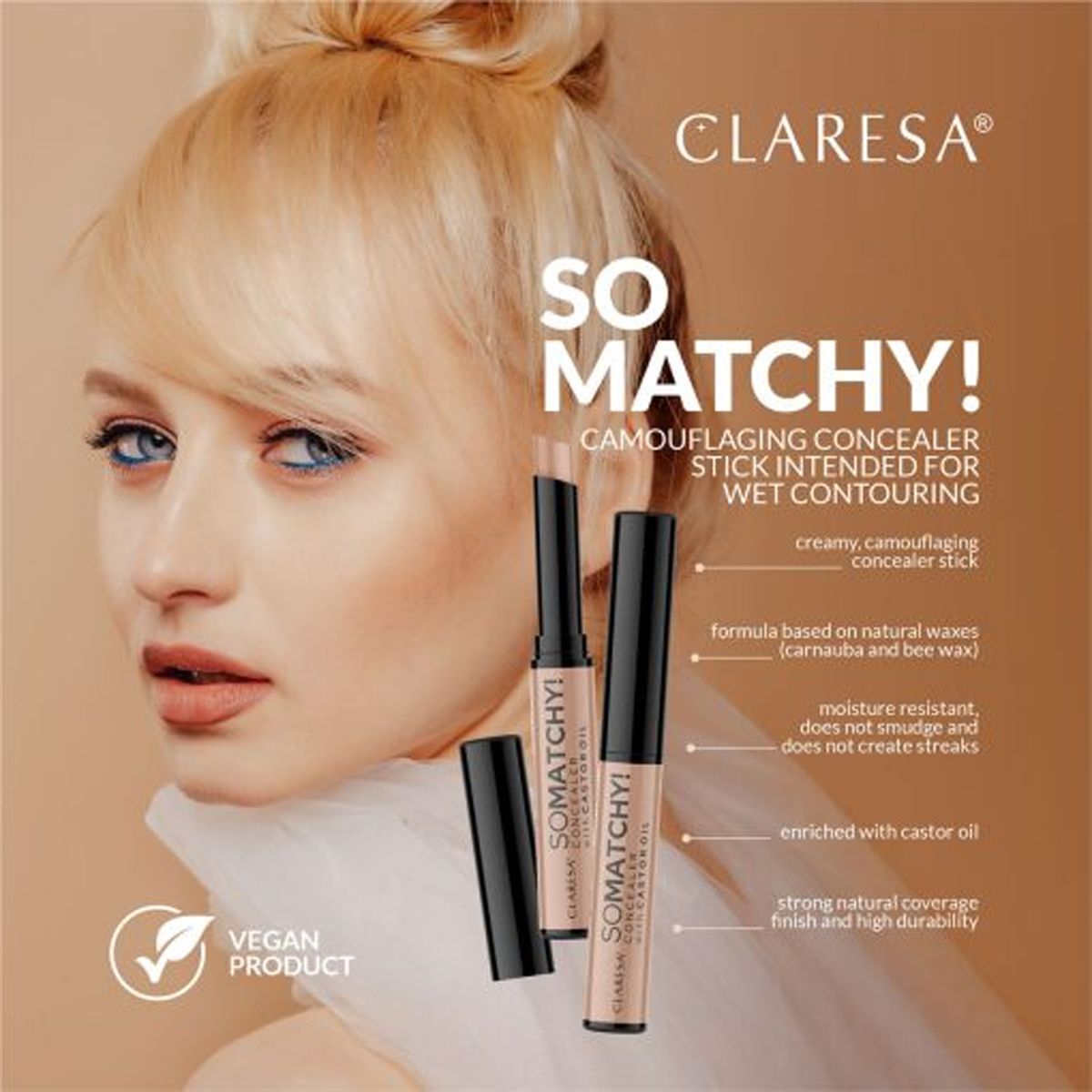 Claresa que pareja! corrector cubriente stick 04 contouring 3gr.