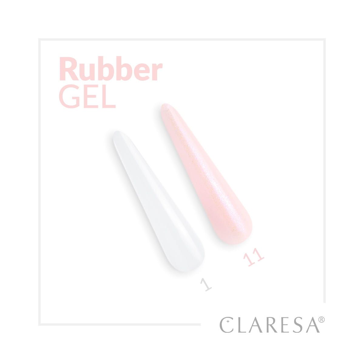 Claresa gel de goma 1 transparente 90gr.
