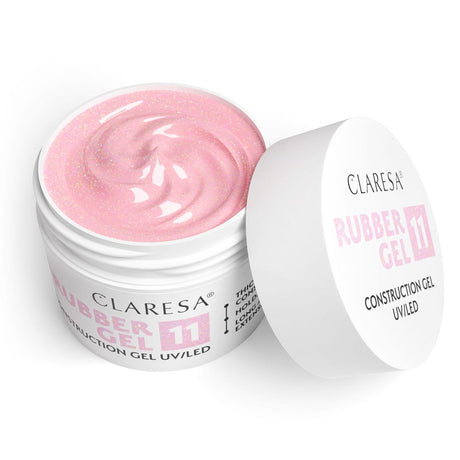 Claresa gel de goma 11 brillo rosa suave 90gr.