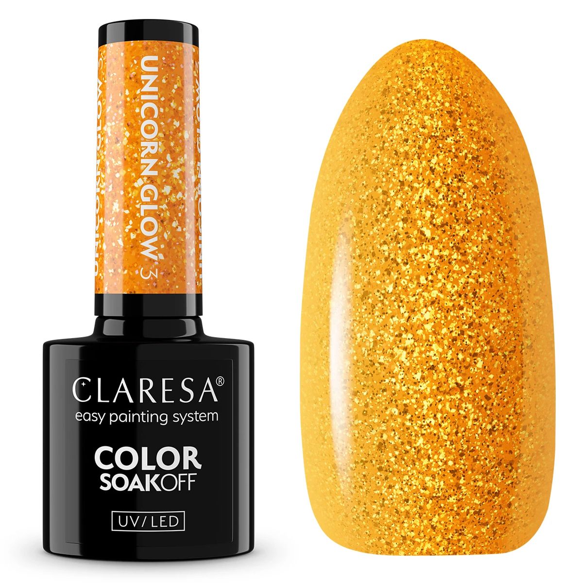 Claresa Esmalte Gel UV LED 5ml Unicorn Glow 3