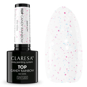Claresa top coat sin toallita caramelo arcoiris 5ml