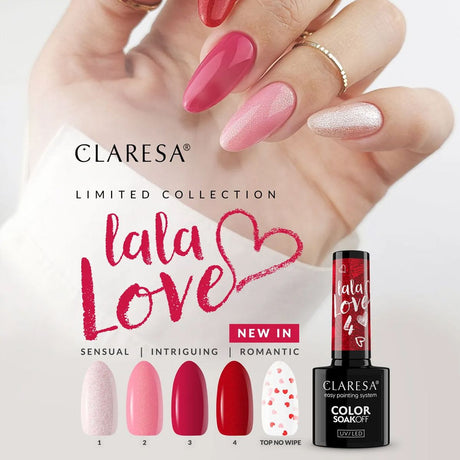 Claresa esmalte gel uv led 5ml la la love 4