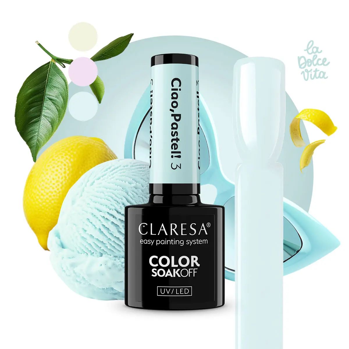 Claresa Esmalte Gel UV LED 5ml Ciao Pastel 3