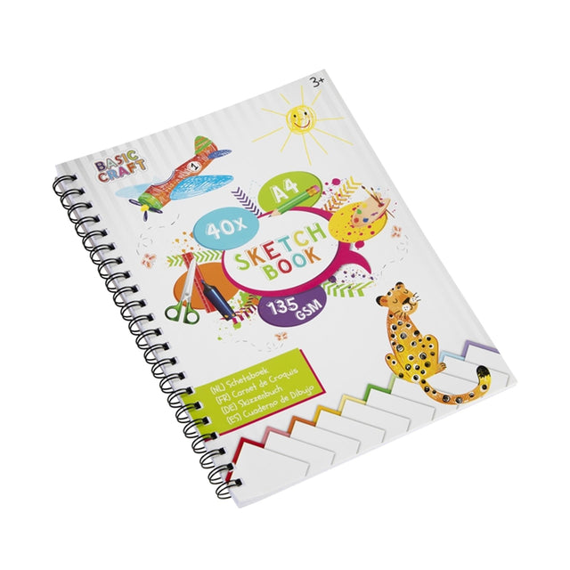 Cuaderno de bocetos Grafix a4, 135 g/m², 40 hojas
