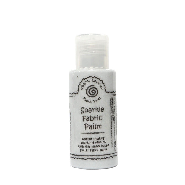 Brillo cósmico • pintura para tela brillo plateado 50ml