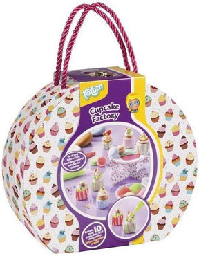 Introducción a la fábrica de cupcakes en un bonito estuche artesanal para hacer macarons y cupcakes.